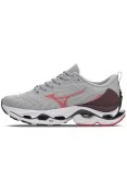 TÊNIS DE CORRIDA MIZUNO WAVE STRATOS 2 FEMININO - Cinza/pink
