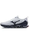 TÊNIS DE CORRIDA MIZUNO WAVE STRATOS 2 MASCULINO - Branco/marinho