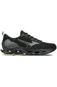TÊNIS DE CORRIDA MIZUNO WAVE STRATOS 2 MASCULINO - Preto/amarelo