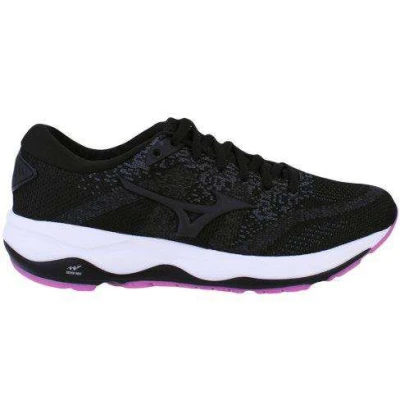 TÊNIS DE CORRIDA MIZUNO WAVE WAY FEMININO - Preto/rosa