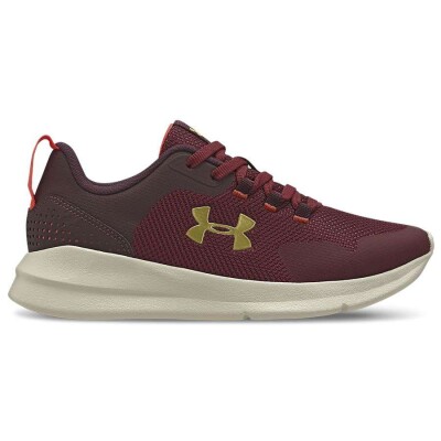 TÊNIS DE CORRIDA UNDER ARMOUR CHARGED ESSENTIAL FEMININO - Bordo/cinza