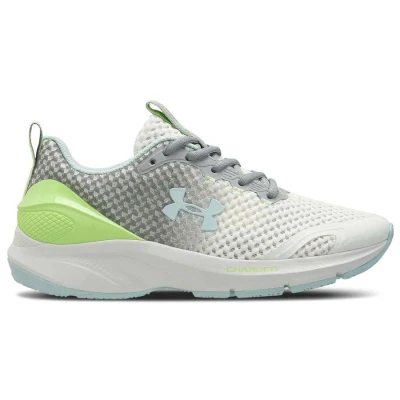 TÊNIS DE CORRIDA UNDER ARMOUR CHARGED PROMPT FEMININO - Branco/cinza TÊNIS DE CORRIDA UNDER ARMOUR CHARGED PROMPT FEMININO - Branco/cinza