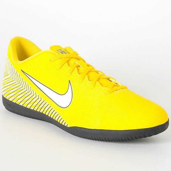 TÊNIS FUTSAL NIKE MERCURIALX VAPOR 12 CLUB NEYMAR IC - Amarelo/branco