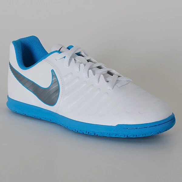 TÊNIS FUTSAL NIKE TIEMPO LEGENDX 7 CLUB IC INFANTIL - Branco/azul TÊNIS FUTSAL NIKE TIEMPO LEGENDX 7 CLUB IC INFANTIL - Branco/azul