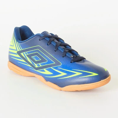 TÊNIS FUTSAL UMBRO INDOOR SPEED III INFANTIL - Marinho/verde