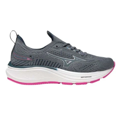 TÊNIS MIZUNO COOL RIDE 3 INFANTIL - Chumbo/pink