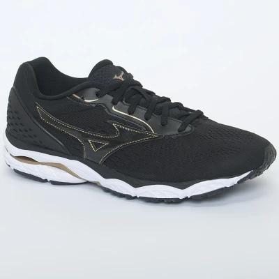 TÊNIS MIZUNO MIRAI 3 MASCULINO - Preto/dourado TÊNIS MIZUNO MIRAI 3 MASCULINO - Preto/dourado