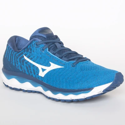 TÊNIS MIZUNO SKY WAVEKNIT 3 MASCULINO - Azul/branco