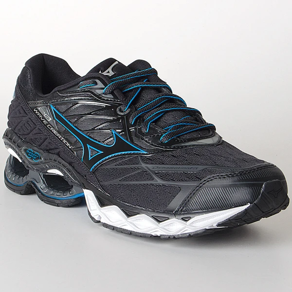 TÊNIS MIZUNO WAVE CREATION 20 MASCULINO - Preto/azul TÊNIS MIZUNO WAVE CREATION 20 MASCULINO - Preto/azul