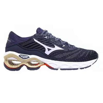 TENIS MIZUNO WAVE CREATION 22 FEMININO - Marinho/prata