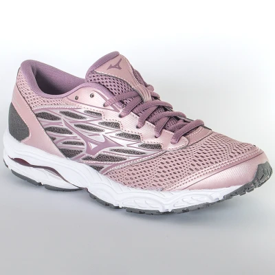 TÊNIS MIZUNO WAVE DYNASTY 2 FEMININO - Grafite/rosa