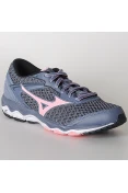 TÊNIS MIZUNO WAVE HAWK FEMININO - Grafite/rosa TÊNIS MIZUNO WAVE HAWK FEMININO - Grafite/rosa