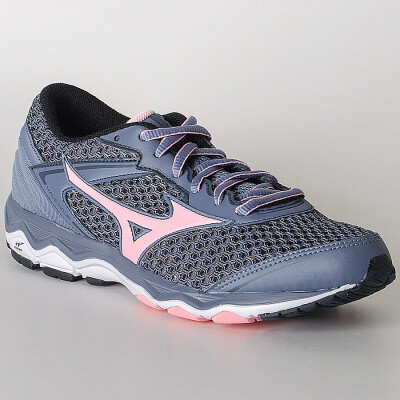 TÊNIS MIZUNO WAVE HAWK FEMININO - Grafite/rosa TÊNIS MIZUNO WAVE HAWK FEMININO - Grafite/rosa