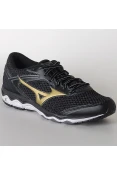 TÊNIS MIZUNO WAVE HAWK MASCULINO - Preto/dourado TÊNIS MIZUNO WAVE HAWK MASCULINO - Preto/dourado