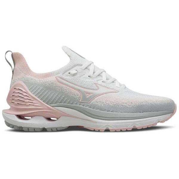 TÊNIS MIZUNO WAVE LASER FEMININO - Branco/rosa