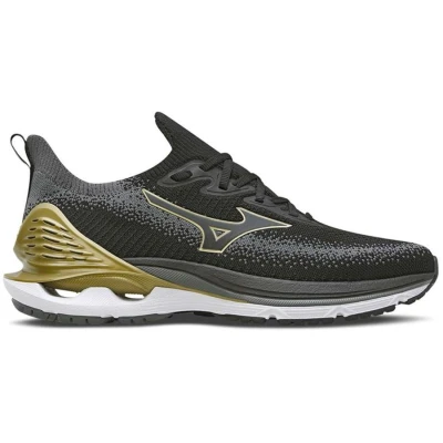 TÊNIS MIZUNO WAVE LASER MASCULINO - Preto/dourado TÊNIS MIZUNO WAVE LASER MASCULINO - Preto/dourado