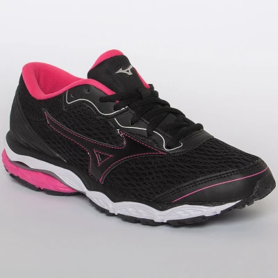 TÊNIS MIZUNO WAVE MIRAI 2 FEMININO - Preto/pink