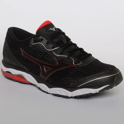 TÊNIS MIZUNO WAVE MIRAI 2 MASCULINO - Preto/vermelho