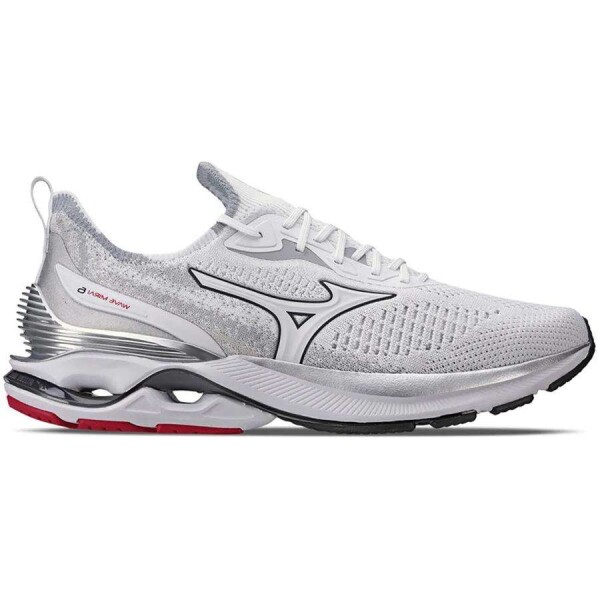 TÊNIS MIZUNO WAVE MIRAI 6 FEMININO - Branco/prata