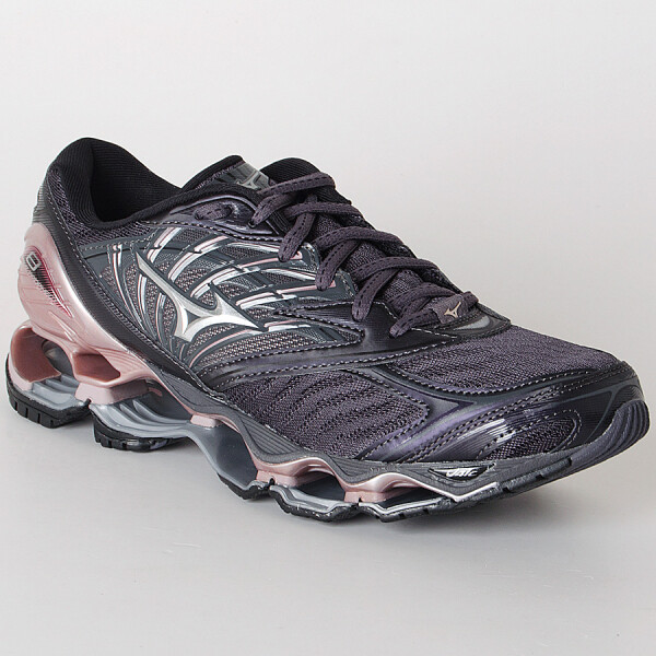 TÊNIS MIZUNO WAVE PROPHECY 8 FEMININO - Chumbo/rosa
