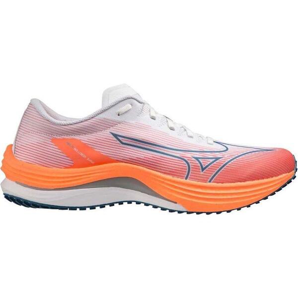 TÊNIS MIZUNO WAVE REBELLION FLASH MASCULINO - Branco/laranja