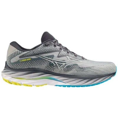 TÊNIS MIZUNO WAVE RIDER 27 MASCULINO - Cinza/verde