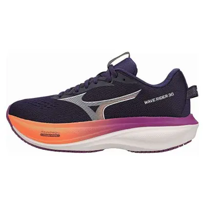 TÊNIS MIZUNO WAVE RIDER 30 FEMININO - Marinho/roxo