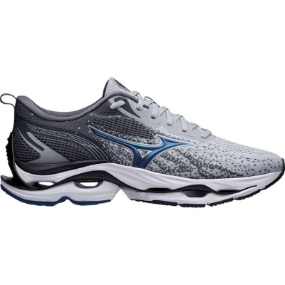 TÊNIS MIZUNO WAVE STRATOS MASCULINO - Cinza/azul TÊNIS MIZUNO WAVE STRATOS MASCULINO - Cinza/azul