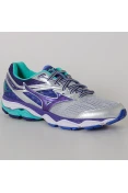 TÊNIS MIZUNO WAVE ULTIMA 9 FEMININO - Prata/roxo TÊNIS MIZUNO WAVE ULTIMA 9 FEMININO - Prata/roxo