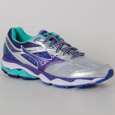 TÊNIS MIZUNO WAVE ULTIMA 9 FEMININO - Prata/roxo TÊNIS MIZUNO WAVE ULTIMA 9 FEMININO - Prata/roxo
