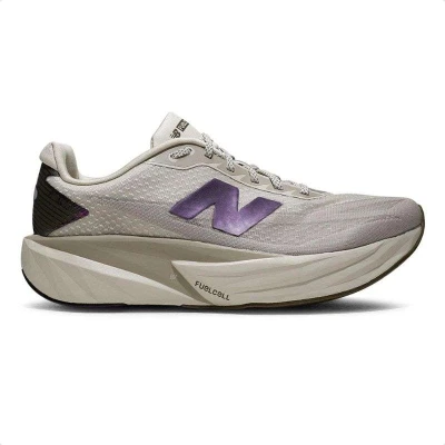 TÊNIS NEW BALANCE FUELCELL REBEL V5 MASCULINO - Bege/roxo