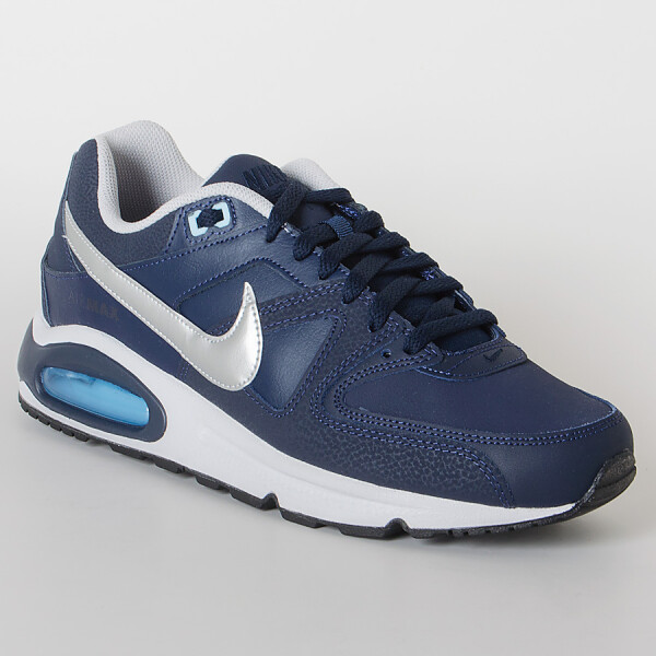 TÊNIS NIKE AIR MAX COMMAND LEATHER MASCULINO - Marinho/prata