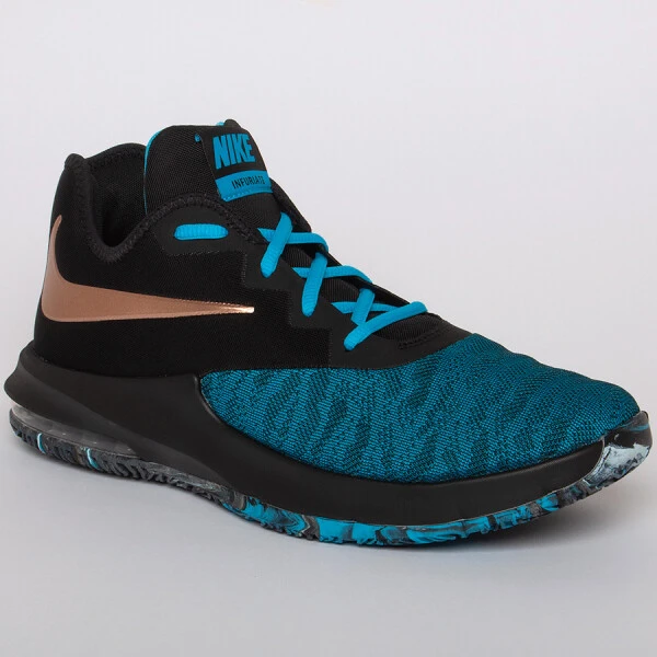 TÊNIS NIKE AIR MAX INFURIATE III LOW MASCULINO - Preto/azul TÊNIS NIKE AIR MAX INFURIATE III LOW MASCULINO - Preto/azul