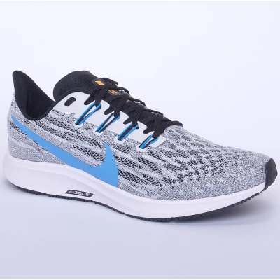 TÊNIS NIKE AIR ZOOM PEGASUS 36 MASCULINO - Cinza/azul TÊNIS NIKE AIR ZOOM PEGASUS 36 MASCULINO - Cinza/azul