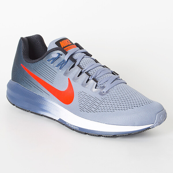 TÊNIS NIKE AIR ZOOM STRUCTURE 21 MASCULINO - Azul/laranja