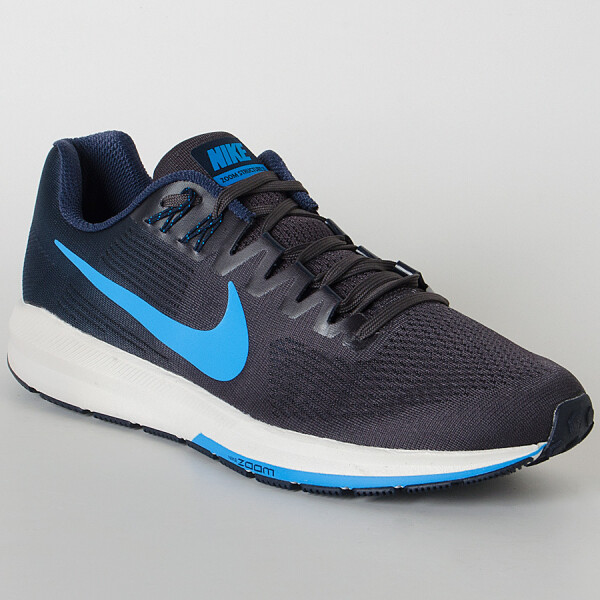 TÊNIS NIKE AIR ZOOM STRUCTURE 21 MASCULINO - Chumbo/azul