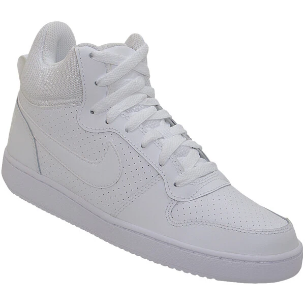TÊNIS NIKE CANO ALTO COURT BOROUGH MID FEMININO - Branco TÊNIS NIKE CANO ALTO COURT BOROUGH MID FEMININO - Branco