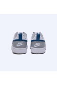 TÊNIS NIKE COURT BOROUGH LOW 2 (GS) JUVENIL - Branco/azul