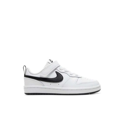 TÊNIS NIKE COURT BOROUGH LOW 2 (PSV) INFANTIL - Branco/preto