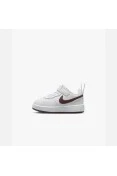 TÊNIS NIKE COURT BOROUGH LOW RECRAFT BABY INFANTIL - Branco/bordo
