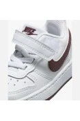 TÊNIS NIKE COURT BOROUGH LOW RECRAFT BABY INFANTIL - Branco/bordo