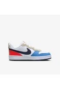 TÊNIS NIKE COURT BOROUGH LOW RECRAFT INFANTIL - Branco/marinho