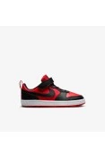 TÊNIS NIKE COURT BOROUGH LOW RECRAFT INFANTIL - Preto/vermelho