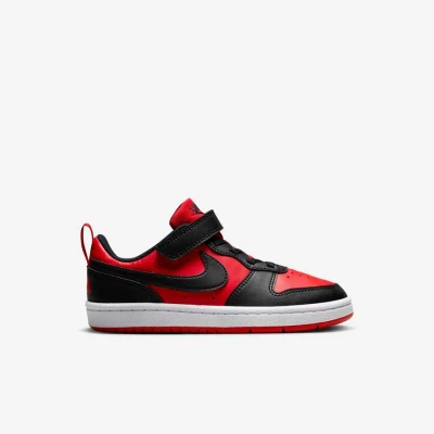 TÊNIS NIKE COURT BOROUGH LOW RECRAFT INFANTIL - Preto/vermelho