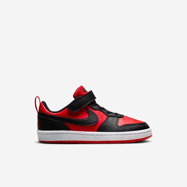 TÊNIS NIKE COURT BOROUGH LOW RECRAFT INFANTIL - Preto/vermelho
