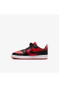 TÊNIS NIKE COURT BOROUGH LOW RECRAFT INFANTIL - Preto/vermelho