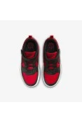 TÊNIS NIKE COURT BOROUGH LOW RECRAFT INFANTIL - Preto/vermelho