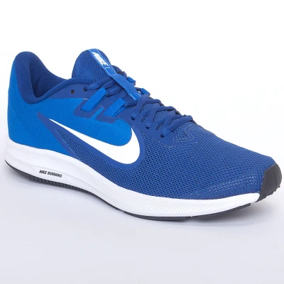 TÊNIS NIKE DOWNSHIFTER 9 MASCULINO - Azul/branco TÊNIS NIKE DOWNSHIFTER 9 MASCULINO - Azul/branco