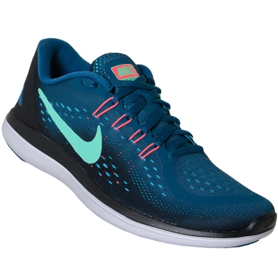 TÊNIS NIKE FLEX 2017 RN FEMININO - Azul/preto TÊNIS NIKE FLEX 2017 RN FEMININO - Azul/preto