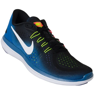 TÊNIS NIKE FLEX 2017 RN MASCULINO - Preto/azul TÊNIS NIKE FLEX 2017 RN MASCULINO - Preto/azul